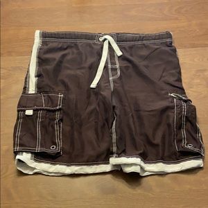 Brown Swim Trunks